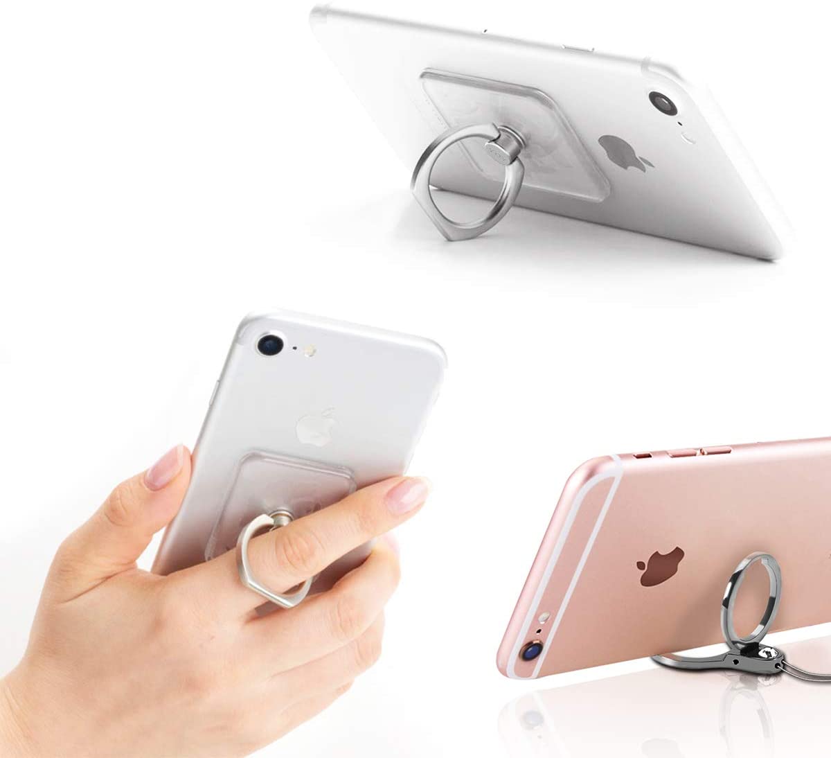 Phone holder Anillo de teléfono móvil 3 en 1, soporte universal para coche,  agarre para dedos para iPhone, teléfono Samsung y smartphones – Canal  Compras